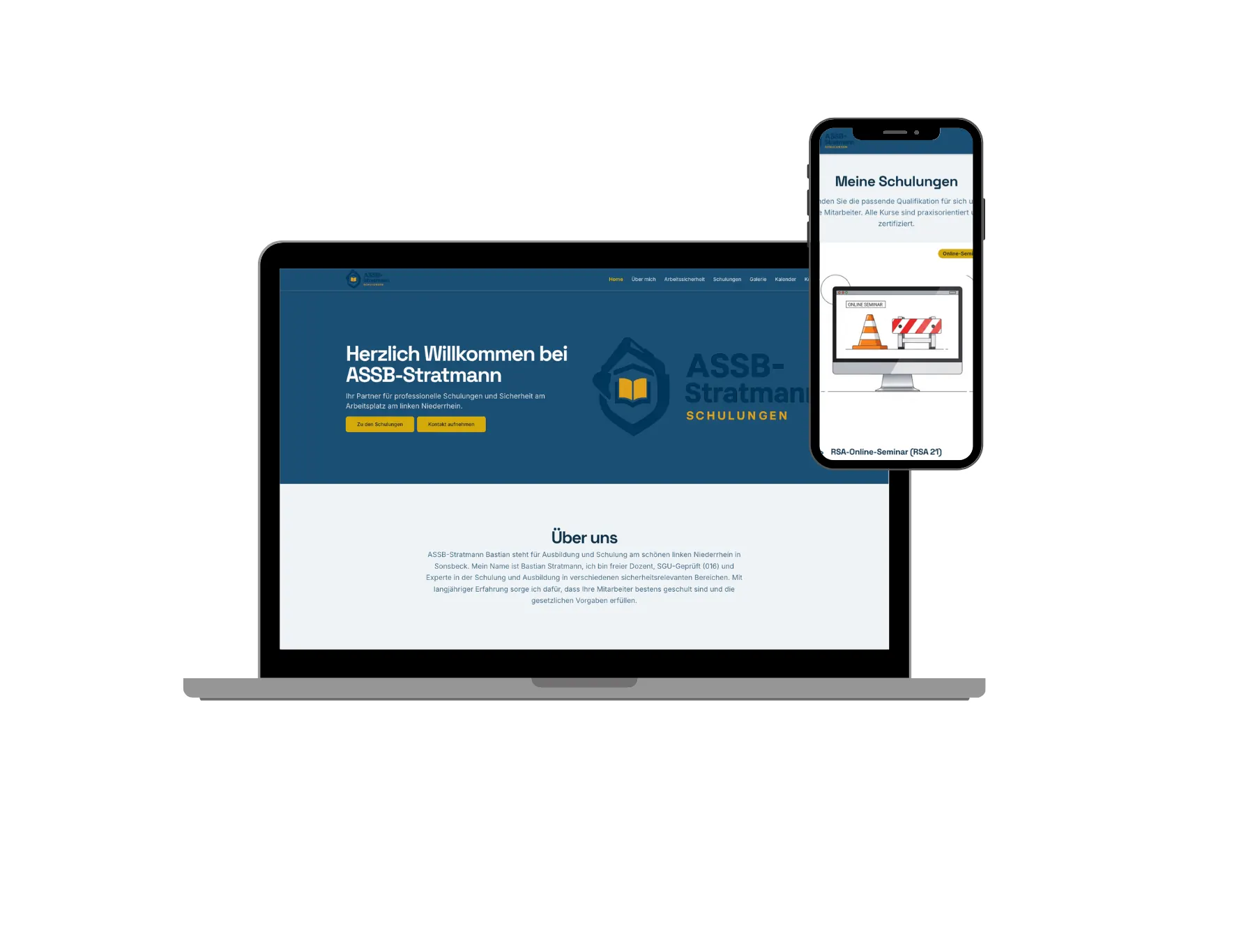 ASSB Stratmann — Website-Mockup