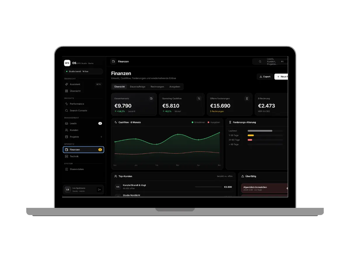 SPX OS — Website-Mockup